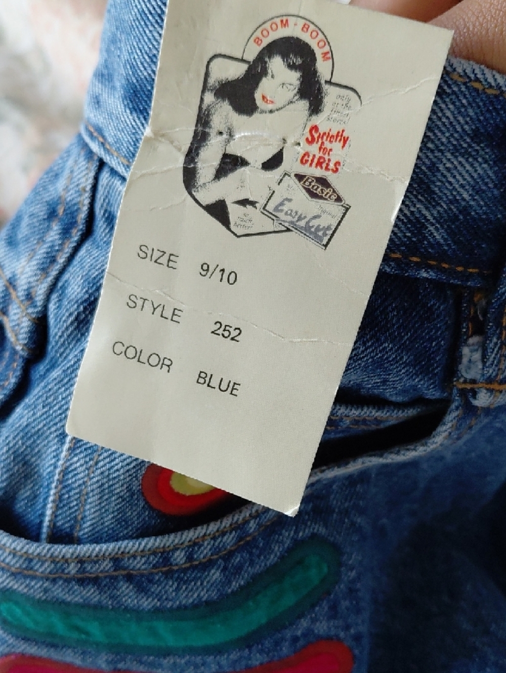 Boom Boom Embroidered Patch Jeans - Picture 5 of 8